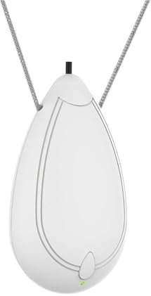 AloveH Tragbarer Luftreiniger, wiederaufladbar, persönlicher Luftreiniger-Halskette, tragbarer Mini-Luftionisator, beseitigt Pollen, Rauch, Staub, für Outdoor, Reisen (weiß)