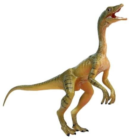 Dinosaurier Spielzeug - Realistischer Compsognathus, verstellbare Gelenke | Gemeinsames Dinosauriermodell, statische Dinosaurierfigur, Modell, Tierskulptur aus Kunststoff, Spielzeug