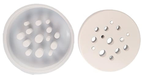 PANGBOER Moldes redondos de resina con múltiples agujeros para hacer ramos, soporte para arreglos florales, soporte para tallo y manualidades