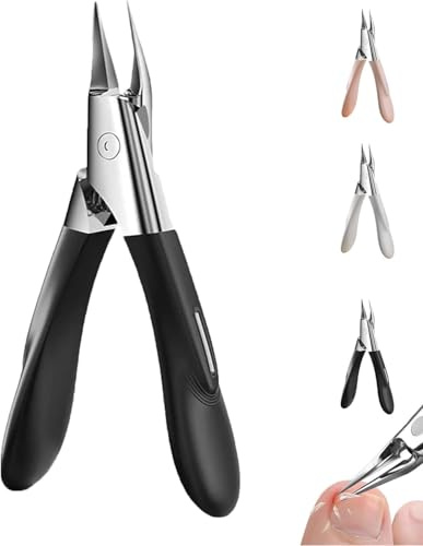 Welnax Nailpro Guard, diseñado para uñas encarnadas y gruesas, cortaúñas de ángulo fijo de 30°, cuchillas afiladas ultrafinas de acero inoxidable, mango antideslizante, corte preciso para todo tipo de