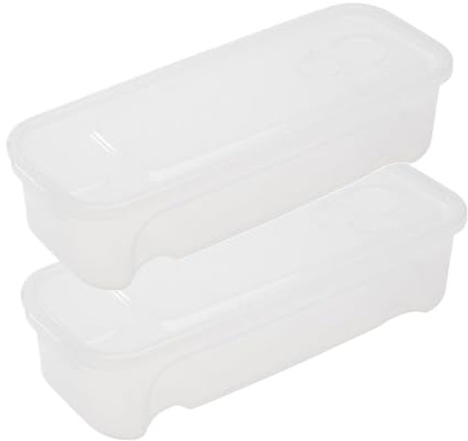 Quorvex Mikrowellen Spaghetti Kocher | 2 Teile Stapelbar Mit Ablauföffnungen | Mikrowellen Nudelkocher Mit Siebdeckel - Für Küche Kochen Aufbewahrung Ei Obst Nudeln Kühlschrank Restaurant