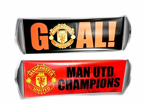 Manchester United FC Official Fanbana Football Banner (One Size) (Red/Black)