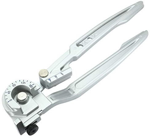 Sourcingmap 2 in 1 Pipe Tube Bender 180 Degree Tool for 3/8(10mm), 1/2(12mm) OD Brass Aluminum Thin Wall Steel Tubing