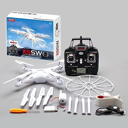Syma Drohne X5SW WiFi FPV RC 2,4 GHz 4CH 6 Achsen RTF 2 MP Kamera HD Farbe Schwarz 29206
