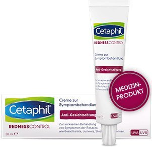 Cetaphil Redness Control Spar-Set 3x30ml. Zur Wirksamen Behandlung von Gesichtsröte, Stechen nund Brennen (Rosazea).
