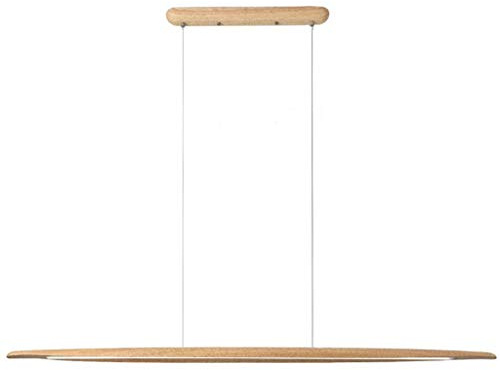 LED Pendelleuchte Modern design Hängelampe Hängeleuchte aus Holz Pendellampe Dimmbar Pendelleuchten maximum 130 cm höhenverstellbar Kronleuchter für Esszimmer Wohnzimmer Schlafzimmer Innenleuchte