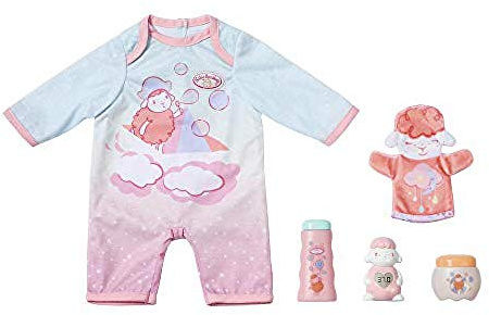 Baby Annabell Pflegeset, Puppenzubehör mit Strampler, Waschhandschuh und Thermometer, 703274 Zapf Creation