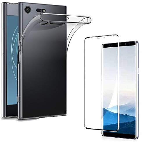 Eximmobile - Silikon Case Hülle + Panzerfolie kompatibel mit Huawei P10 Lite, dünne Schutzhülle + Displayschutzfolie, robuste Handytasche mit Schutzfolie, TPU Cover, klare Handyhülle