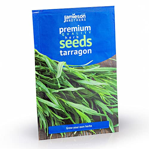 Jamieson Brothers® Tarragon (Russian) Herb Seeds (Approx. 300 Seeds) - Premium Quality Seeds to Grow Your Own Food At Home, in The Garden Or At The Allotment
