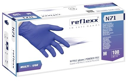 Reflexx Reflexx N71 Guanti monouso Unisex - Adulto (Pacco da 100)