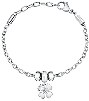 Morellato Drops Bracciale Donna, in Acciaio, Cristalli - SCZ1125