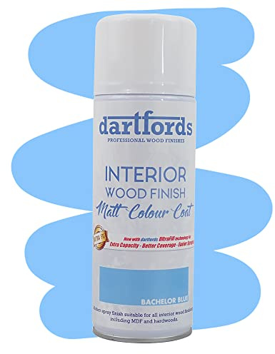 dartfords Bachelor Blue Country Colours Interior Furniture and Craft Matt Spray Paint 400ml Aerosol