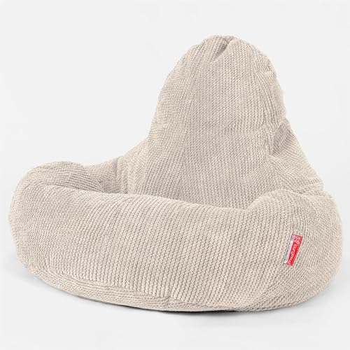Lounge Pug - Gaming Sitzsack Sessel - Pom-Pom Creme - Ultra LUX - Sitzsack Sessel