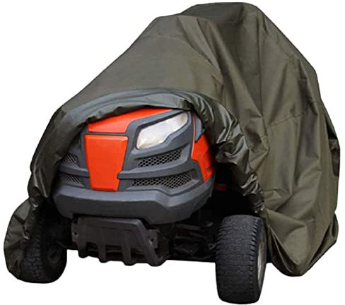Lawn Tractor Cover Waterproof Dustproof Mower Cover 210D Anti-UV Riding Lawn Mower Cover for Ride-On Garden Tractor Green,XL(180 * 120cm)