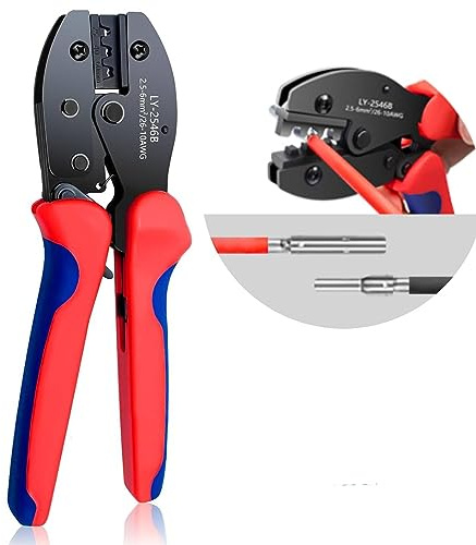 QeeHeng Solarpanel-Crimpzange, Crimper für 2,5/4/6 mm Solarpanel-PV-Kabel