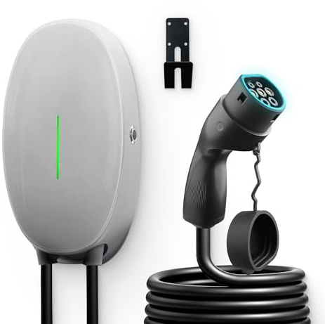 WISSENERGY Wallbox 7kW Type 2 Station de Recharge Voiture électrique, Monophasé 32A Chargeur Rapide véhicules électriques avec câble 6M, Norme Européenne IEC62196-2, IP66