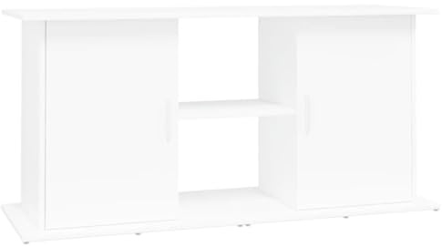 vidaXL Aquariumständer Weiß 121x41x58 cm Holzwerkstoff