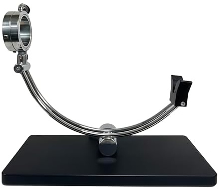 BALSAT | Jamonero de Fibra de Polietileno | 495x240x25mm | Soporte Jamonero con Anclaje y Estructuras de Acero Inoxidable | Base para Jamón Antideslizante | Jamonero Negro Fácil de Limpiar
