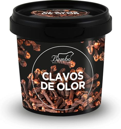 Clavos de Olor Bembo 45 g | Especia Natural y Aromática | Libre de Glutamatos, Anticompactantes, Colorantes | Envase anti luz y anti-oxidación