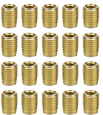 Akozon 20-teiliges Selbstschneidendes Gewindeeinsatz-Set aus 302 Kohlenstoffstahl – Vielseitige Reparaturlösung für Mehrere Branchen (#8)