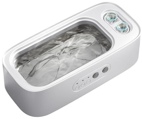 Ultraschallreinigungsgerät, 48000Hz Ultraschallreiniger, 450ml Ultraschall Brillenreinigungsgerät, Ultraschallgerät mit 3 Reinigungsmodi Ultrasonic Cleaner für Brillen Kontaktlinsen Uhren Schmuck (B)