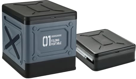 SculifyVita Campingtoilette Faltbar【Notfalltoilette】 Mobile Trockentrenntoilette für Outdoor, Auto & Camping – Leicht, Wasserdicht, TÜV Zertifiziert, 150kg Belastbar – Inkl. Beutel & Gel（hellblau）