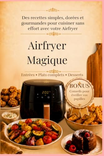 Airfryer Magique - BONUS INCLUS: Des recettes simples, dorées et gourmandes pour cuisiner sans effort avec votre Airfryer