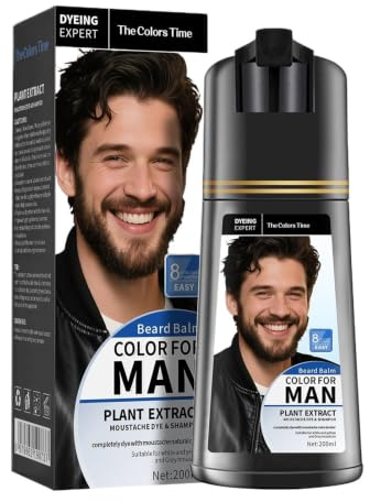 Tinte Barba Hombre Coloración De Larga Duración Para Bigote Y Barba Con 200