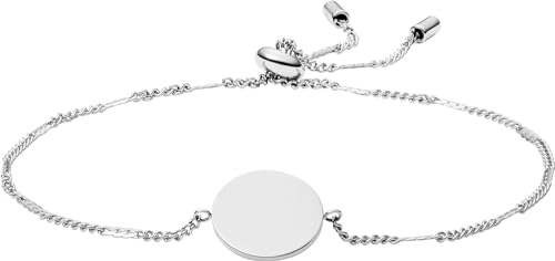 Fossil Damenarmband aus Edelstahl oder Messing mit Schiebereglerverschluss