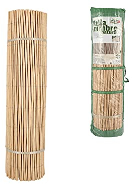 Gerimport - Weidenmatte auf Einer Rolle - Höhe 100 cm Länge 300 cm - Gartenzaun - Hellbraun - Weidenrolle - Weidenzaun - 300x100cm