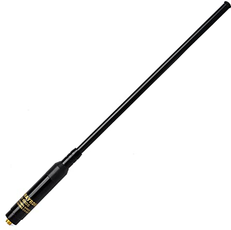 TWAYRDIO Dual Band VHF/UHF Antenna SMA-Femmina 28 cm/11pollici-109 cm/43pollici Alto-Guadagno Retrattile Antenna Tattica per Baofeng GT-3TP UV-5R UV-9R Radio ricetrasmettitori palmari