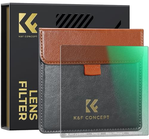 K&F CONCEPT Black Mist 1 Rechteckfilter 100x100mm Black Promist 1 Filter | Optikglas mit 28-lagiger Nano-Beschichtung,wasserdicht,kratzfest,HD Bild,Nano-Xcel,FH701