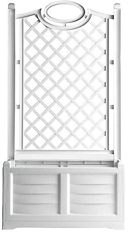 1PEZZO FIORIERA PVC RETTANGOLARE 'SEPARE'' colore ferro battuto