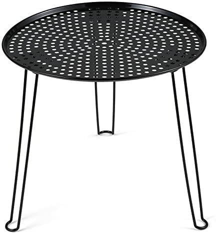 Lixada Table de Pique-Nique en Plein Air Table Ronde Pliante pour Barbecue de Pique-Nique de Camping de Jardin