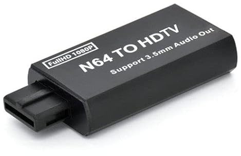 SH-RuiDu Spielekonsole auf HDMI-kompatibler Konverter-Adapter für N64/SNES/NGC mit 3,5 mm Ausgang1 für 64 HDMI-kompatiblen Adapter, HDMI-kompatibler Adapter für N64/snes/ngc für N64 auf