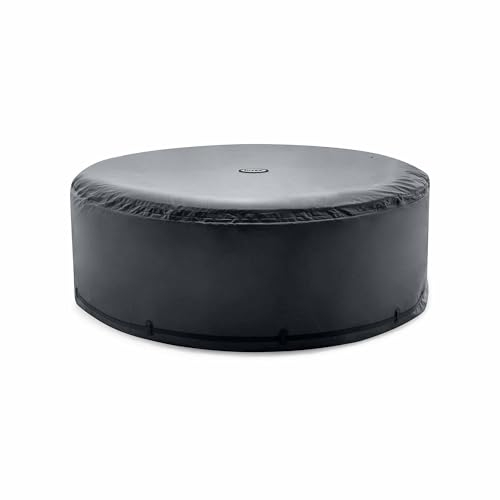 Intex 28532 – Thermo-Solar-Abdeckplane für Round PureSpa, 6 Plätze, energieeffizient, Schwarz, ⌀ 216 cm