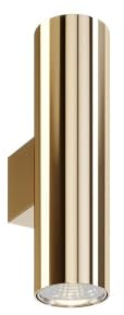 Euluna Wandleuchte, Wandlampe Innen Marion (Modern) in Gold/Messing aus Metall (2 flammig GU10) - Wandstrahler Wandbeleuchtung Schlafzimmer Wohnzimmer Wohnzimmerleuchte