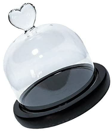 Zerodeko 1stück Kreativer Glasabdeckung Für Ewige Blumen Schutzhaube Für Dekoration Romantisches Herz-design Für Hochzeitsdeko Und Tischschmuck Leicht Und Tragbar Hitze Und