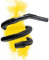 SAFE 'N CLEAN Manguera de aspiración de 2 a 5 m, diferentes longitudes para Kärcher T7 T8 T9 T10 T11 T12 T15, manguera de aspiradora, repuesto alternativa al original 28891000/2.889-100.0 – 5 m