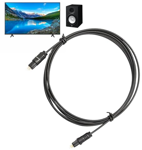 Câble audio à fibre optique, câble audio optique numérique | Cordon à fibre optique Câble optique,Câble à fibre optique audio numérique de 1,5 m pour cinéma maison, barre de son et télévision