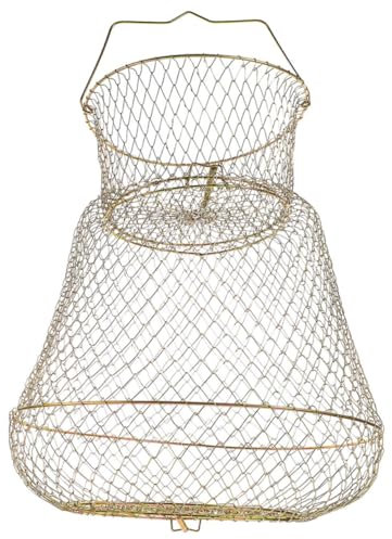 FOYTOKI Rete Pieghevole Per Pesca Rete Protettiva Per Pesci Resistente All Usura Compatte Per Pesca Di Pesci Granchi e Crostacei Facile Da Trasportare e Conservare