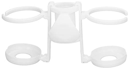 Cyrank Beach Umbrella Cup Holder, Sand Umbrella Cup Holder White Drink Holder Portable Cup Holder for Drinks Hanging Drink Holder for Traveling