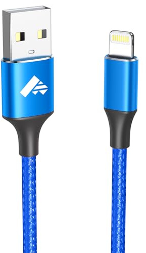 Aioneus iPhone Ladekabel, Lightning Kabel 1M iPhone Kabel MFi Zertifiziert iPhone Schnellladekabel Nylon USB Ladekabel für iPhone 14 13 12 11 Pro Max Mini XS XR X 8 7 6 6s Plus 5 SE 2020,iPad