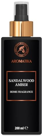 Sandalwood-Amber Aroma Spray 200ml - Fresh Aromatic Spray - Sandal & Amber Aroma - Room Mist - Air Freshener - Linen Spray - Wardrobe Freshener - Room Spray - Air Aromatization - Aromatherapy