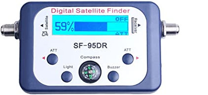 Pointeur Satellites, Digital Sat Finder Meter, Numérique SF-95DR Meter SatLink Récepteur Satellite Finder la télé SatFinder Sat Decoder Sata Receiver Signal LCD Affichage pour Le réglage de la Parabol