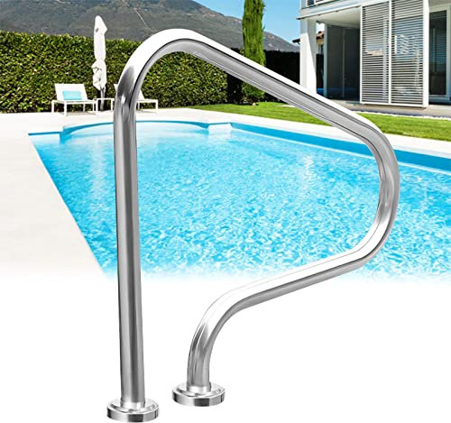 Rampe d'escalier de piscine en acier inoxydable pour la sécurité idéale pour les piscines et les spas