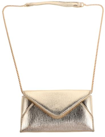 PACKOVE Bolso De Noche Metálico Para Mujer Bolso De Mano De Pu Mini Cruzado Con Cadena De Fiesta Y Cóctel De Mano Para Boda Y Eventos Sociales