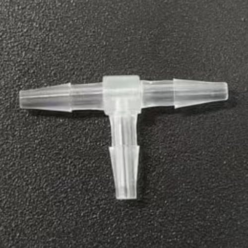 1/16 Hose Barb Fitting Equal Barbed T Shaped 3 Way plastic Tubing Joint Splicer Mender Adapter Union for Oxygen Tubing Pipe Household Fuel Gas Liquid Air 20pk