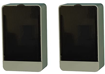 AMISENK Lot de 2 porte-savon de douche avec couvercle - Plateau mural pour baignoire, évier - Étanche - Blanc