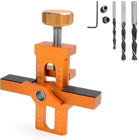 Bohrschablone FüR Push To Open, SchranktüR Positionierungswerkzeug, SchranktüR Installation Jig, Bohrschablone, Bohrhilfe, Bohrsenker (1 Set)
